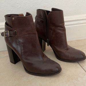 Frye Brown Leather Booties